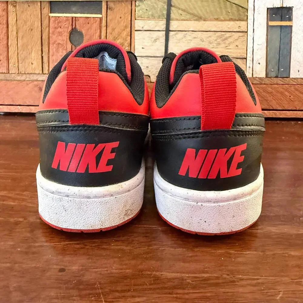 Nike Court Borough Low Recraft University Red Black (GS) Shoes 6Y‎